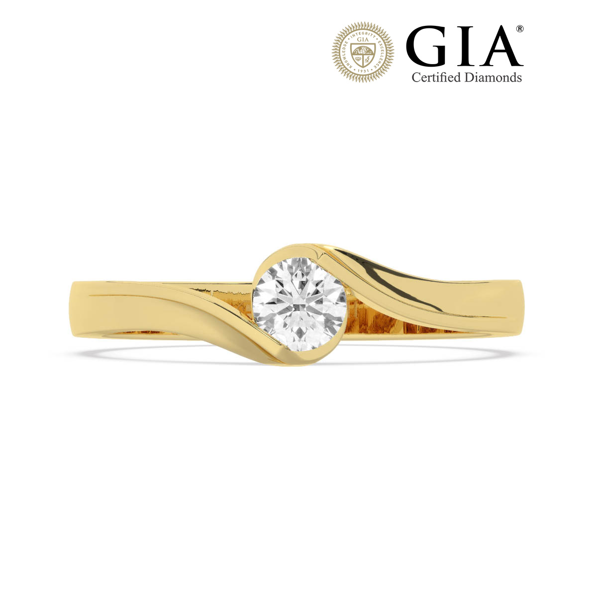 Anillo de oro 18k para compromiso