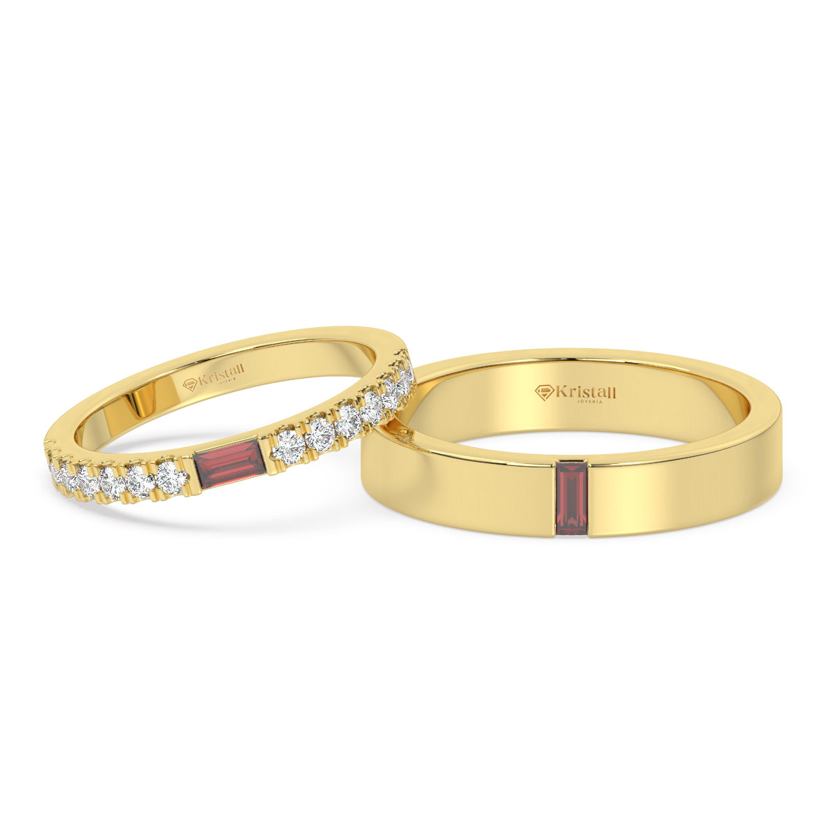 Aros de oro con zafiro