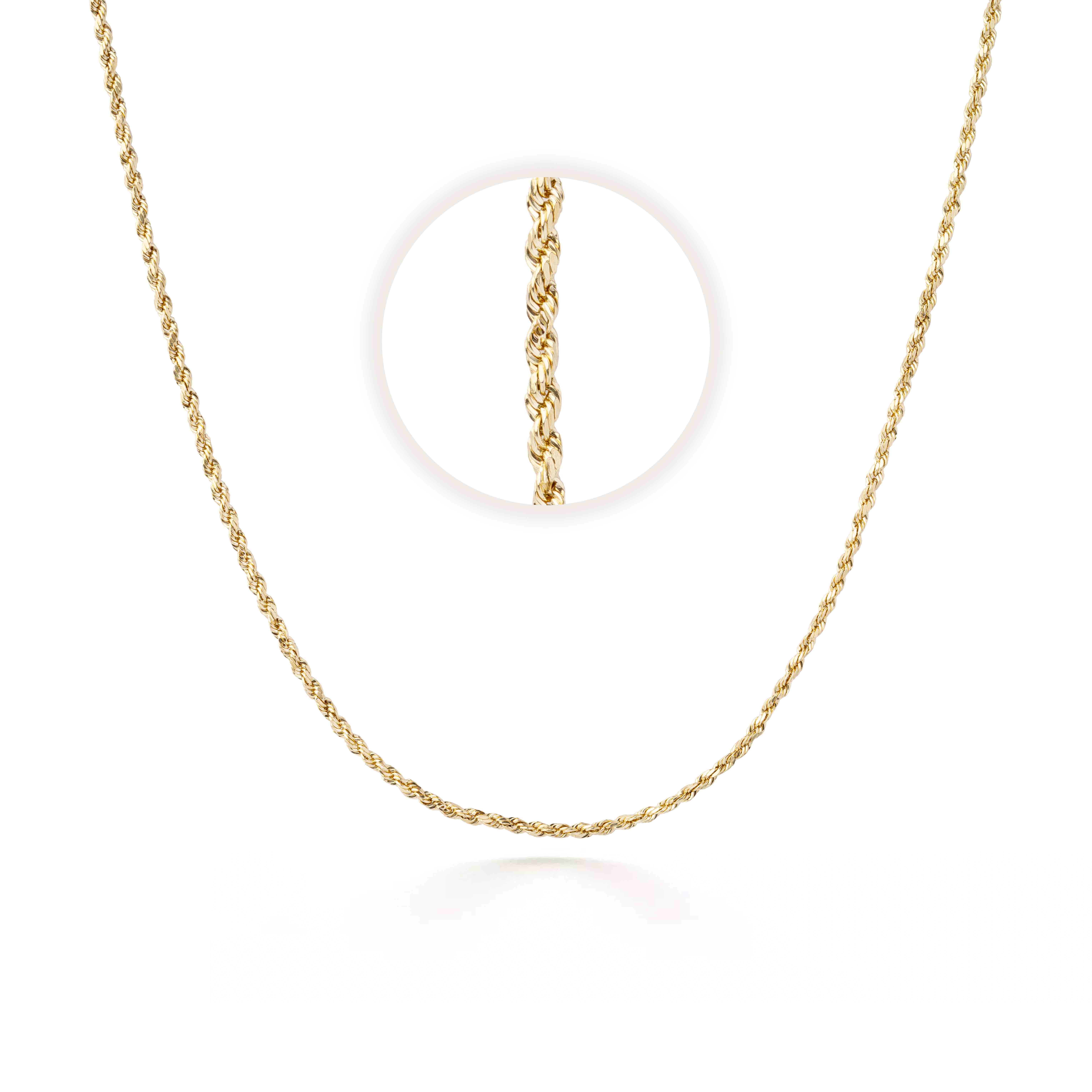 Cadena Cordón de oro 18k - 60 cm (2.0mm)