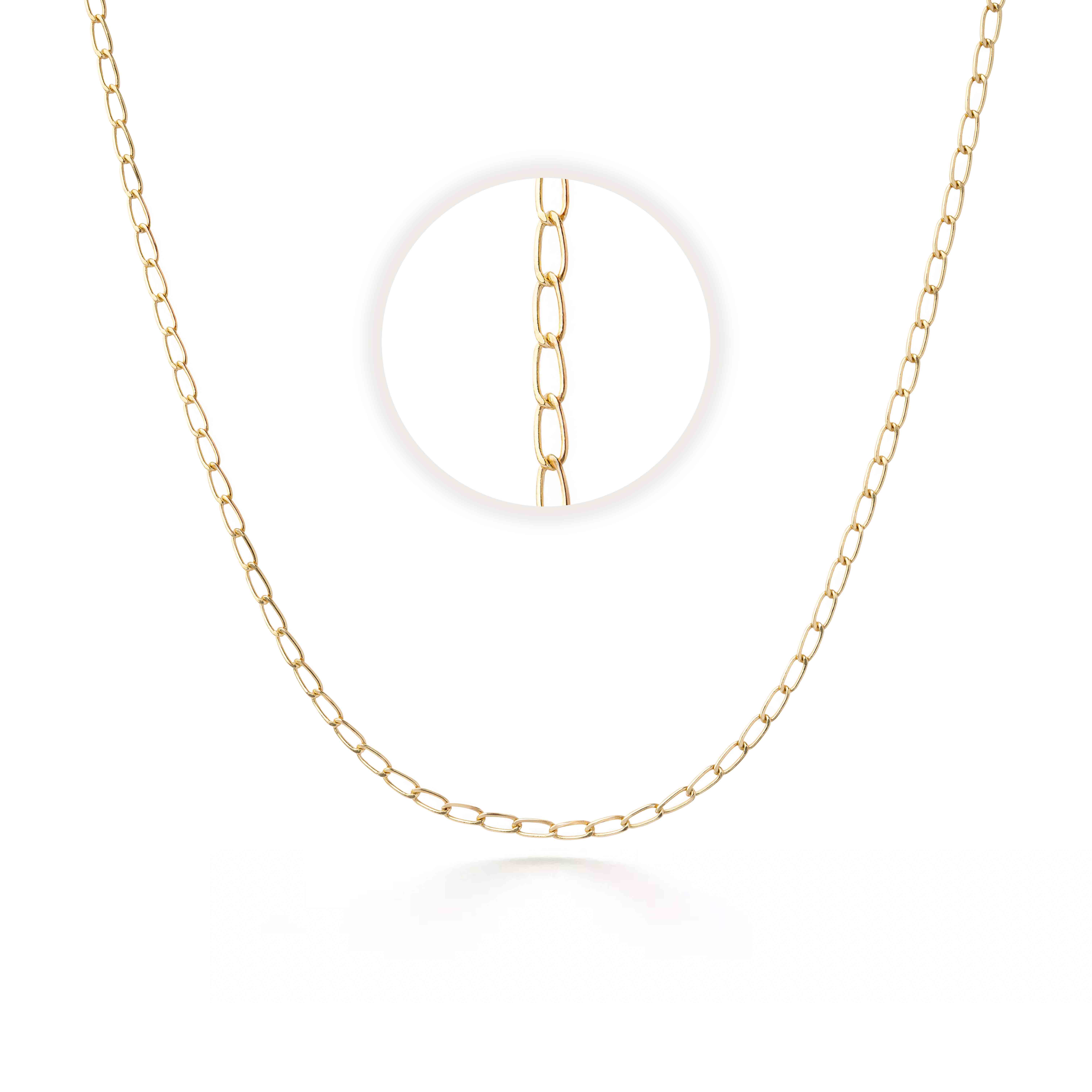 Cadena Escalera de oro 18k - 60 cm (2.2mm)