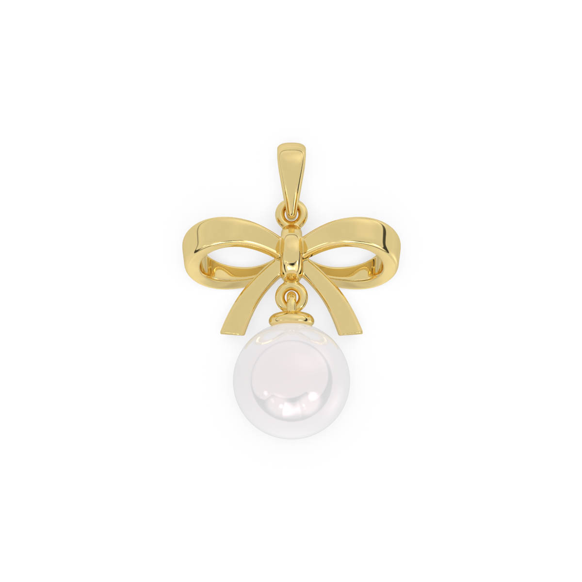 Dije de oro con perlas