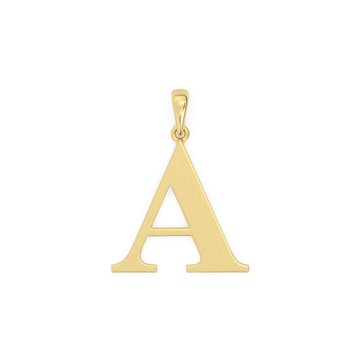 Letra A de oro