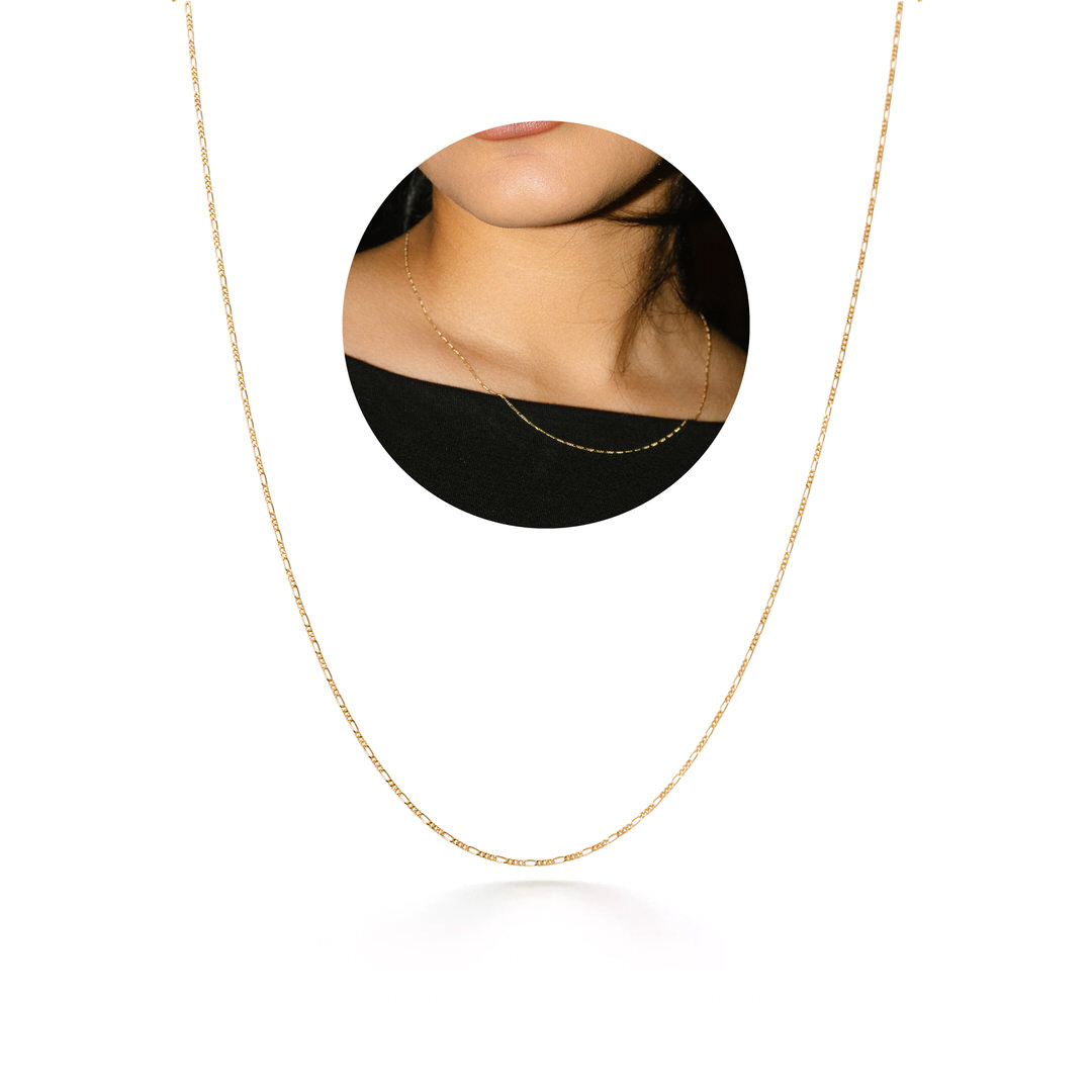 Cadena estilo cartier de oro 18k