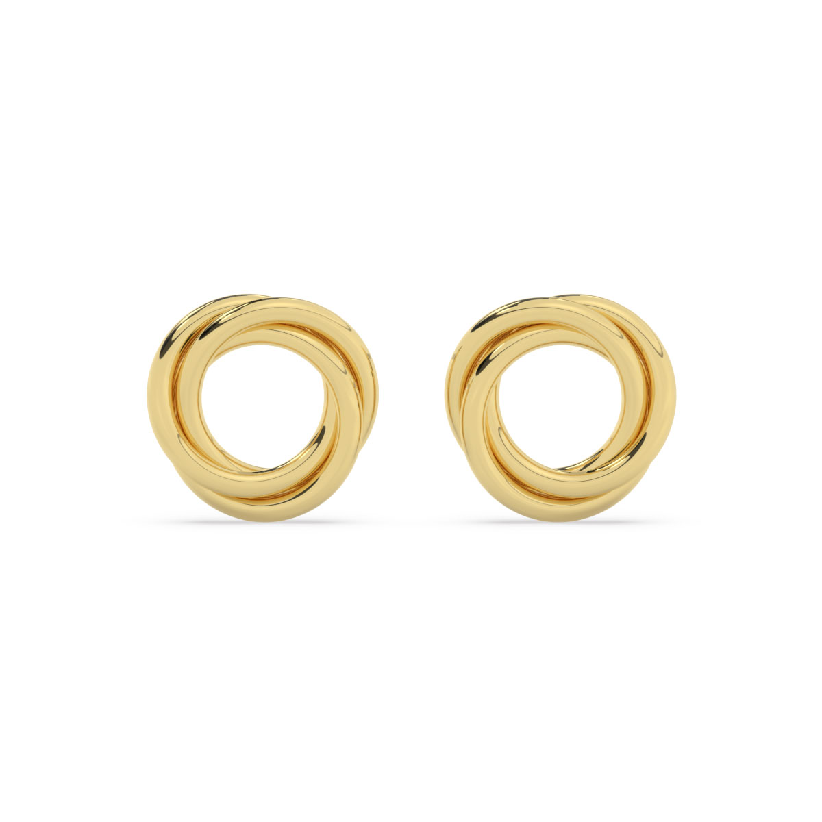 Aretes clasicos de oro