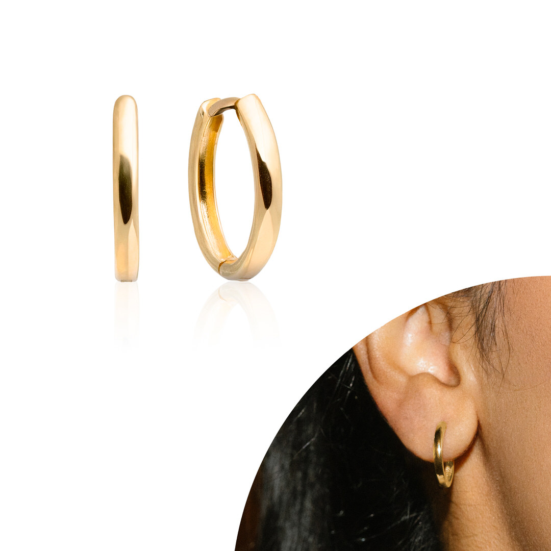 Argollas de oro 18k Isabella