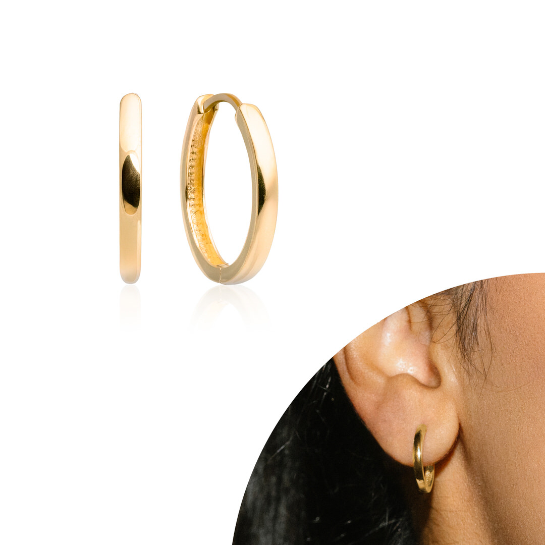Argollas de oro 18k