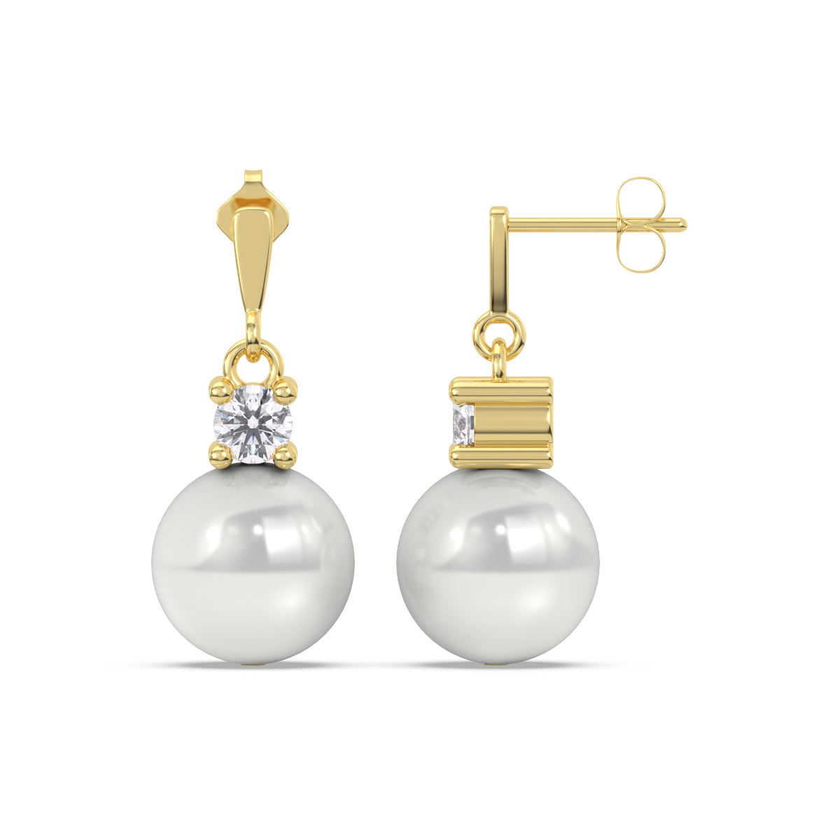 Aretes con pERLAS