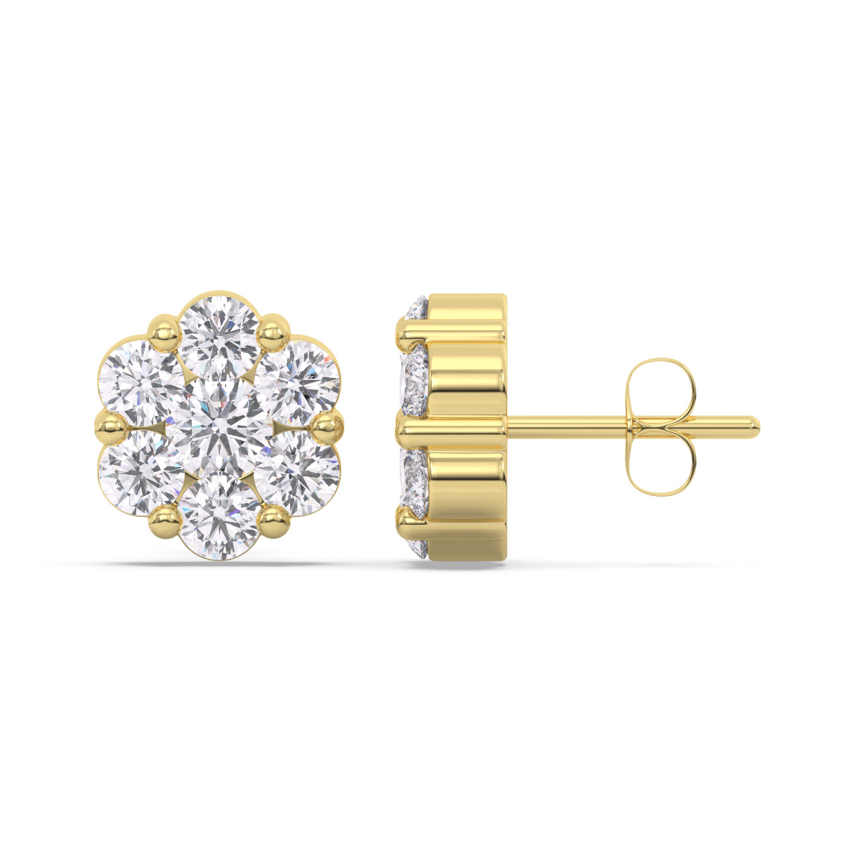 Aretes de oro 18k