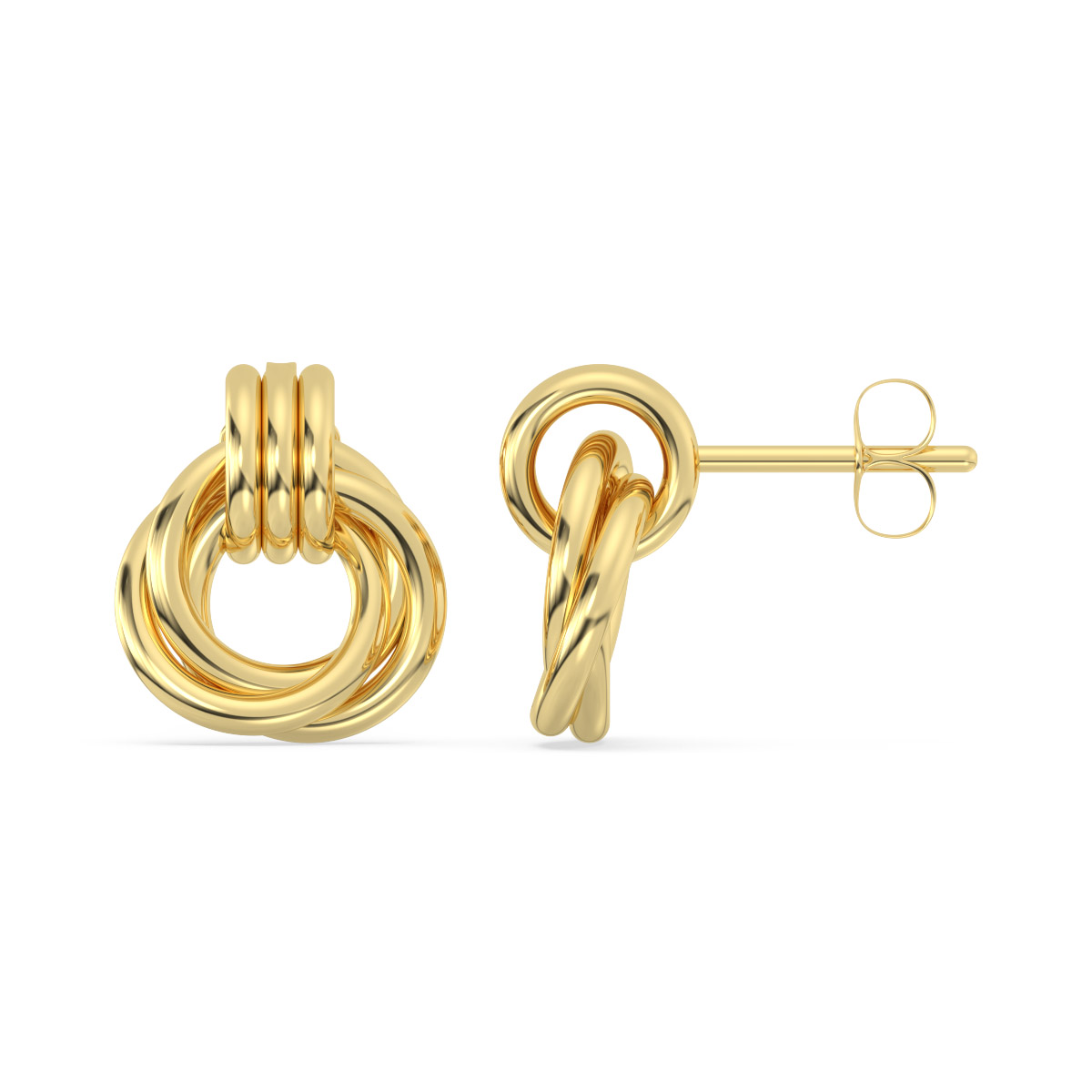 Aretes de oro 18k