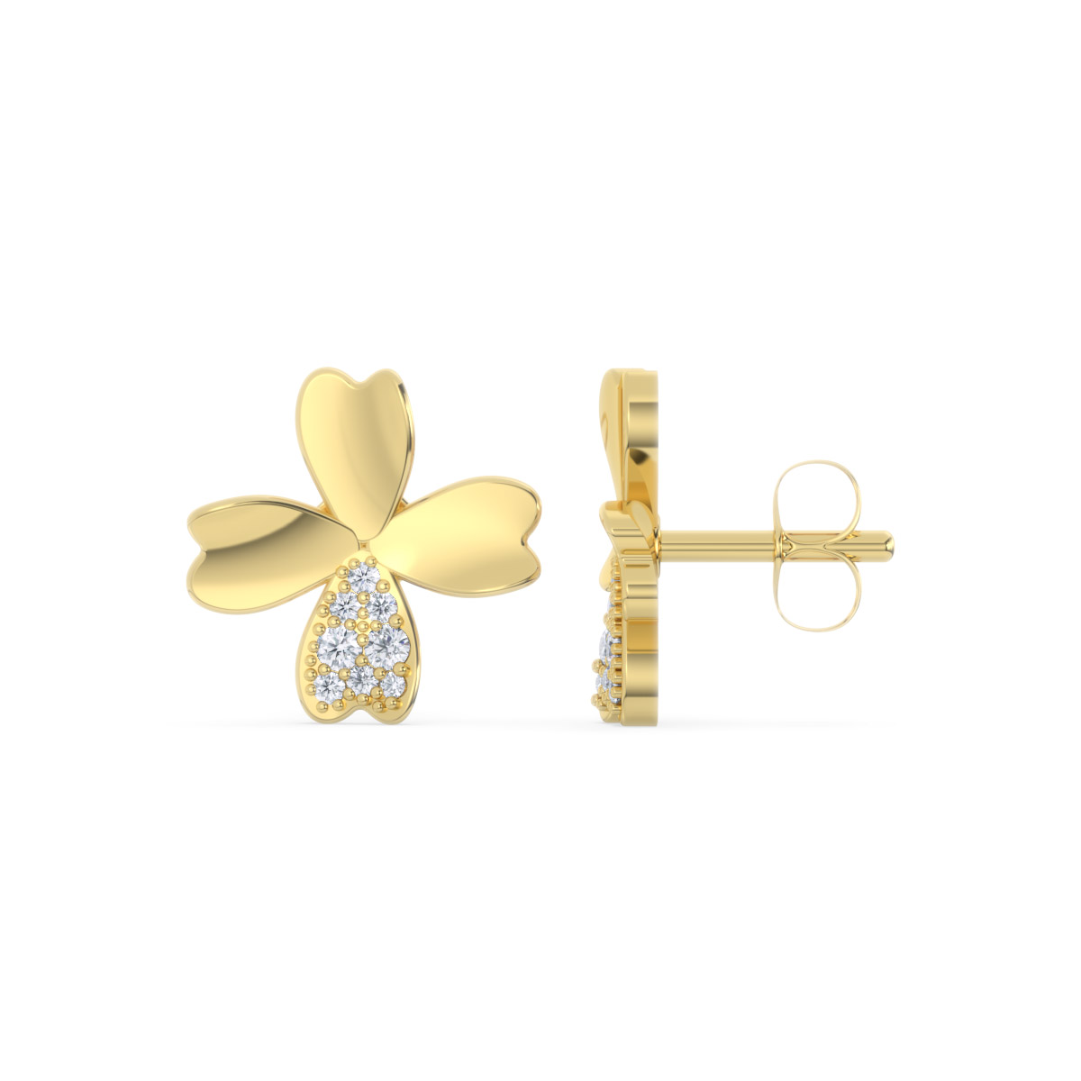 Aretes de oro 18k