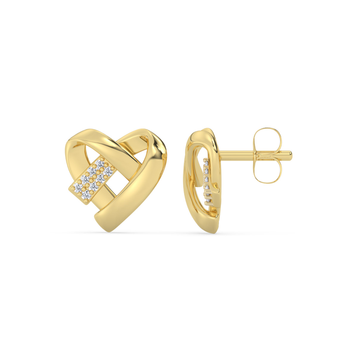 Aretes de oro 18k