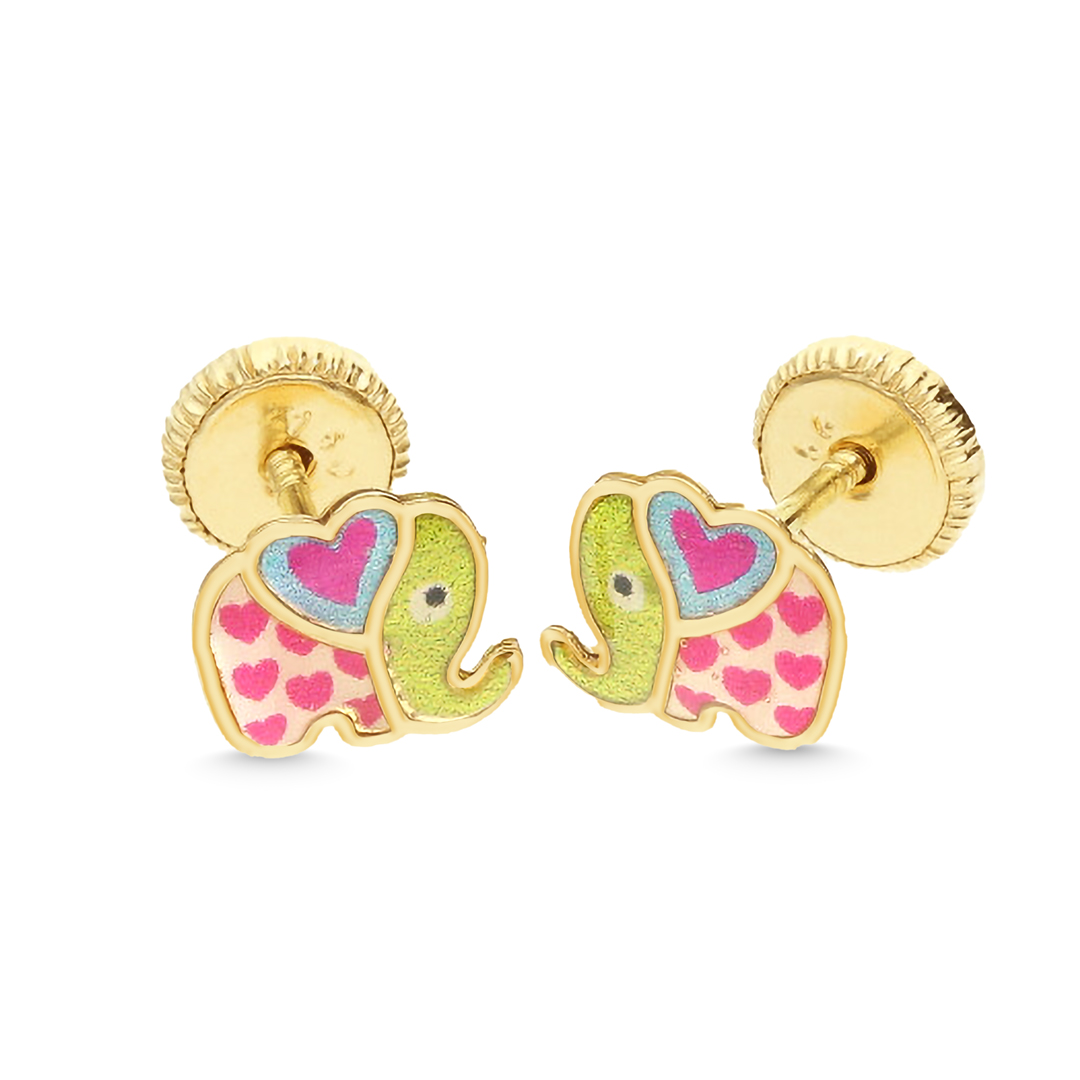 Aretes de bebe  de oro 18k Sylvie