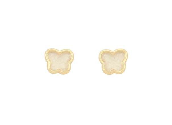 Aretes de bebe  de oro 18k Alma