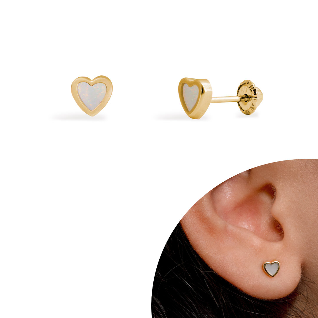 Aretes de bebe  de oro 18k Chloe