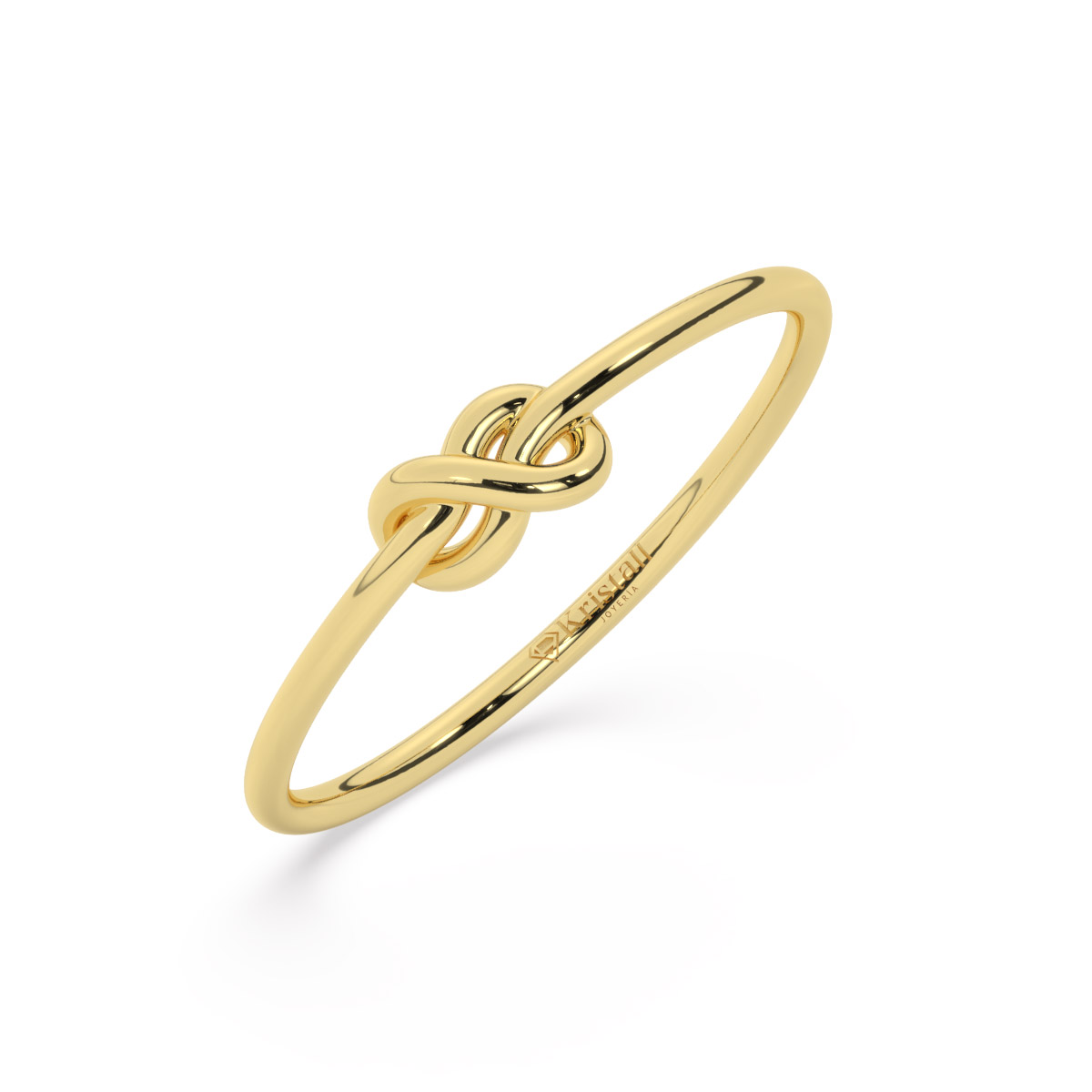 Anillo estilo nudo de oro 18k
