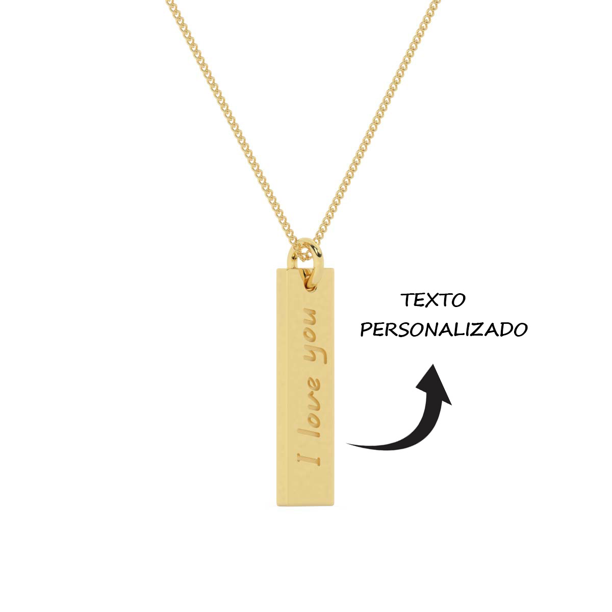 Placa personalizada de oro 18k
