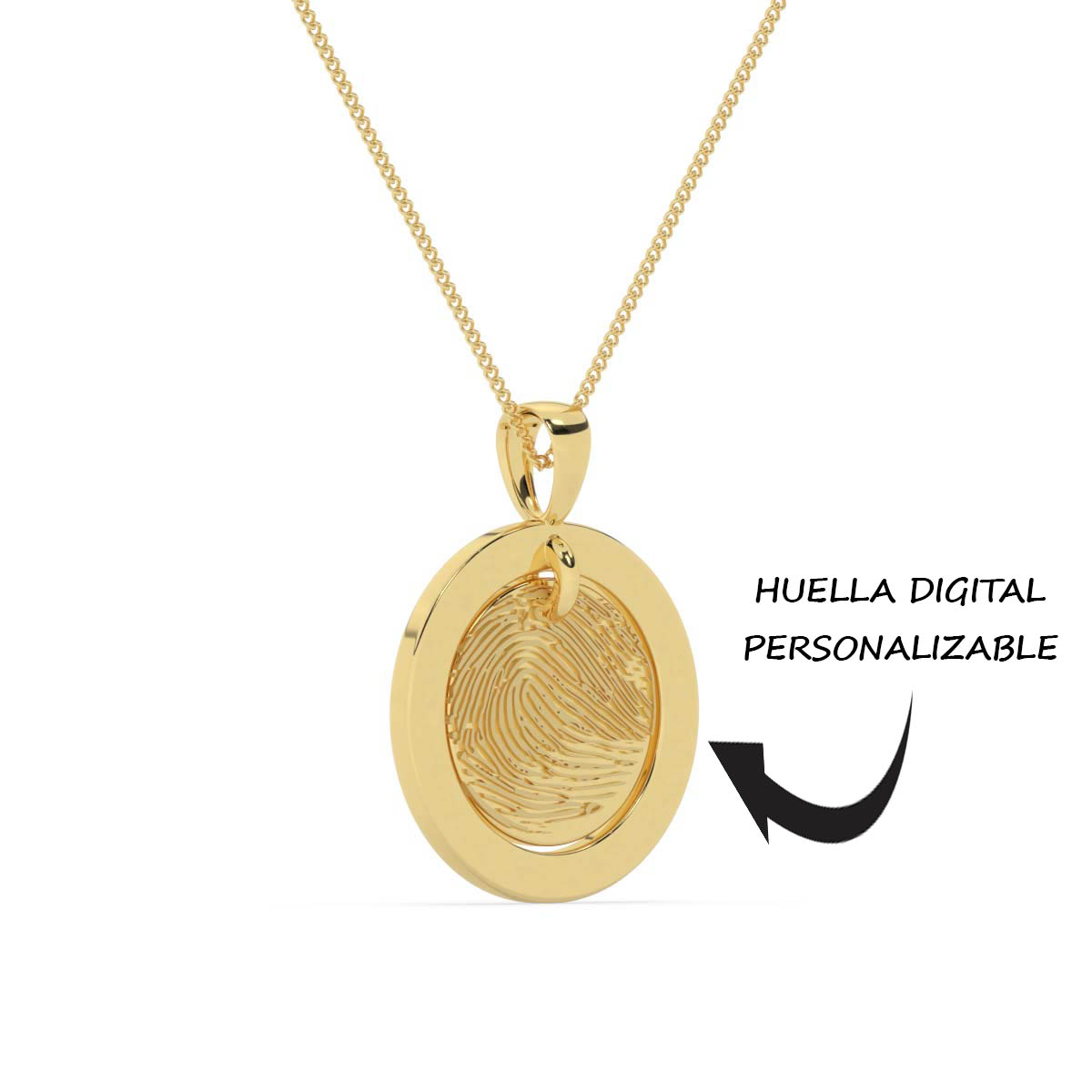 Collar con huella digital