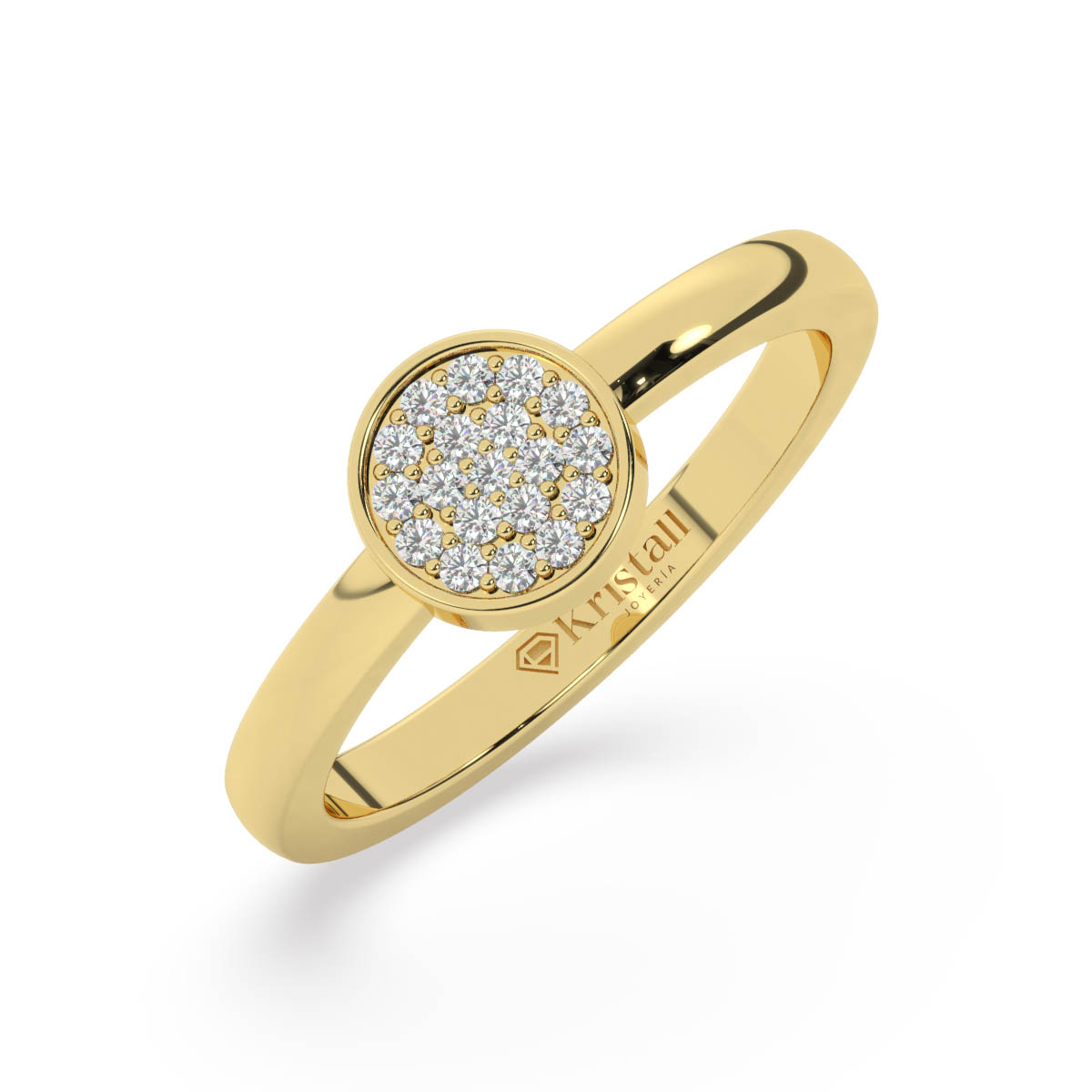 Anillo roseta de diamantes