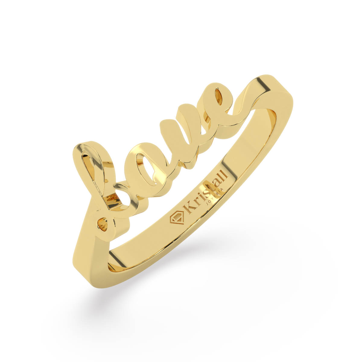 Anillo de promesa en oro blanco